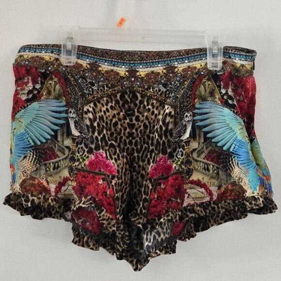 Camilla Wondrous Leopard Shorts Size Small $128E - Picture 2 of 6